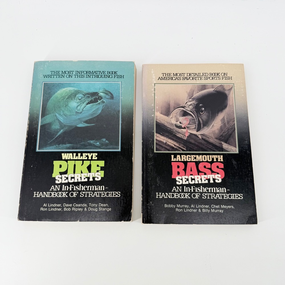 Vintage In-Fisherman Book Lot Largemouth Bass Secrets Walleye Pike Strategy 1981